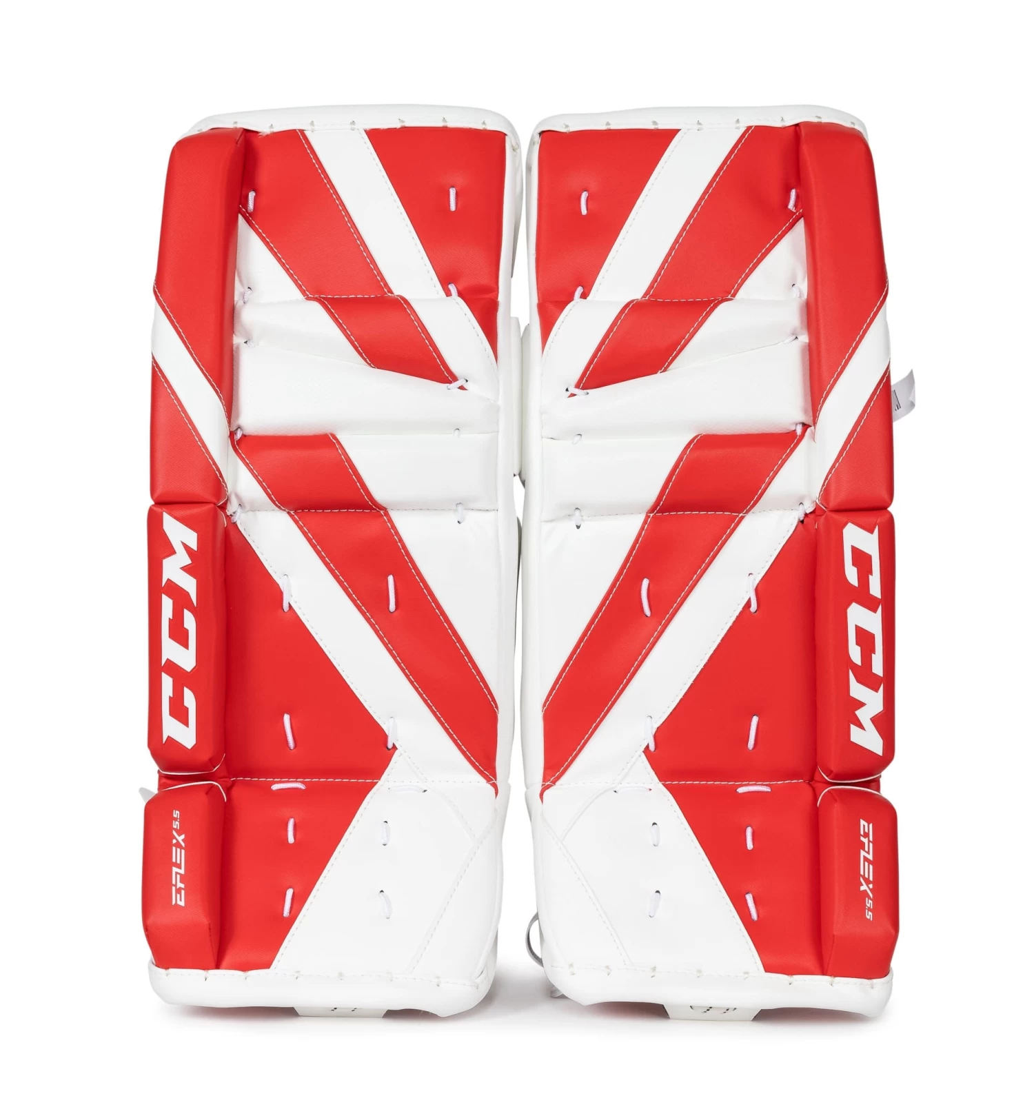 CCM Extreme Flex E5.5 Youth Goalie Leg Pads 1 CCM Extreme Flex E5.5 Youth Goalie Leg Pads