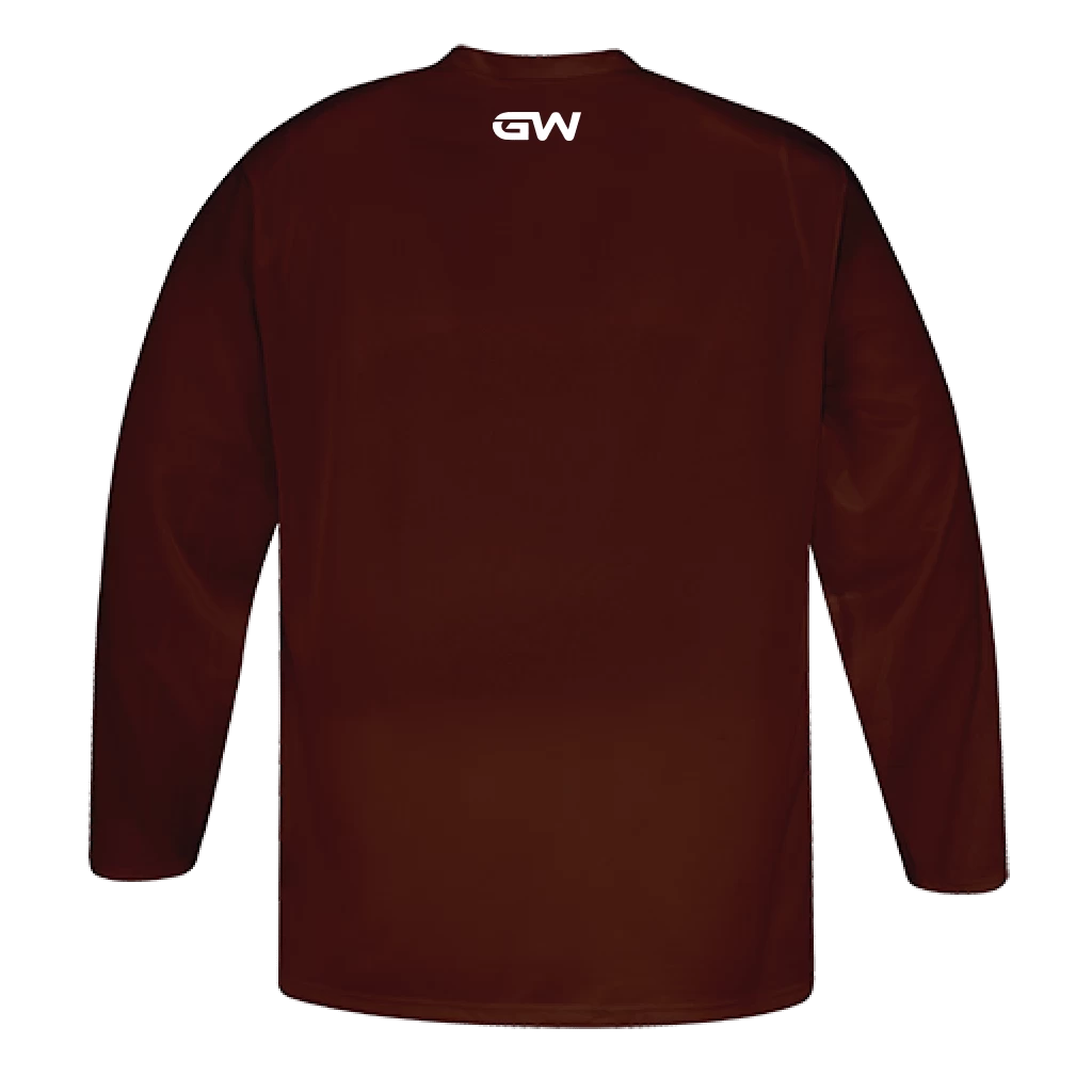GameWear GW5500 ProLite Series Junior Hockey Practice Jersey - Maroon 2 GameWear GW5500 ProLite Series Junior Hockey Practice Jersey - Maroon - Image 2
