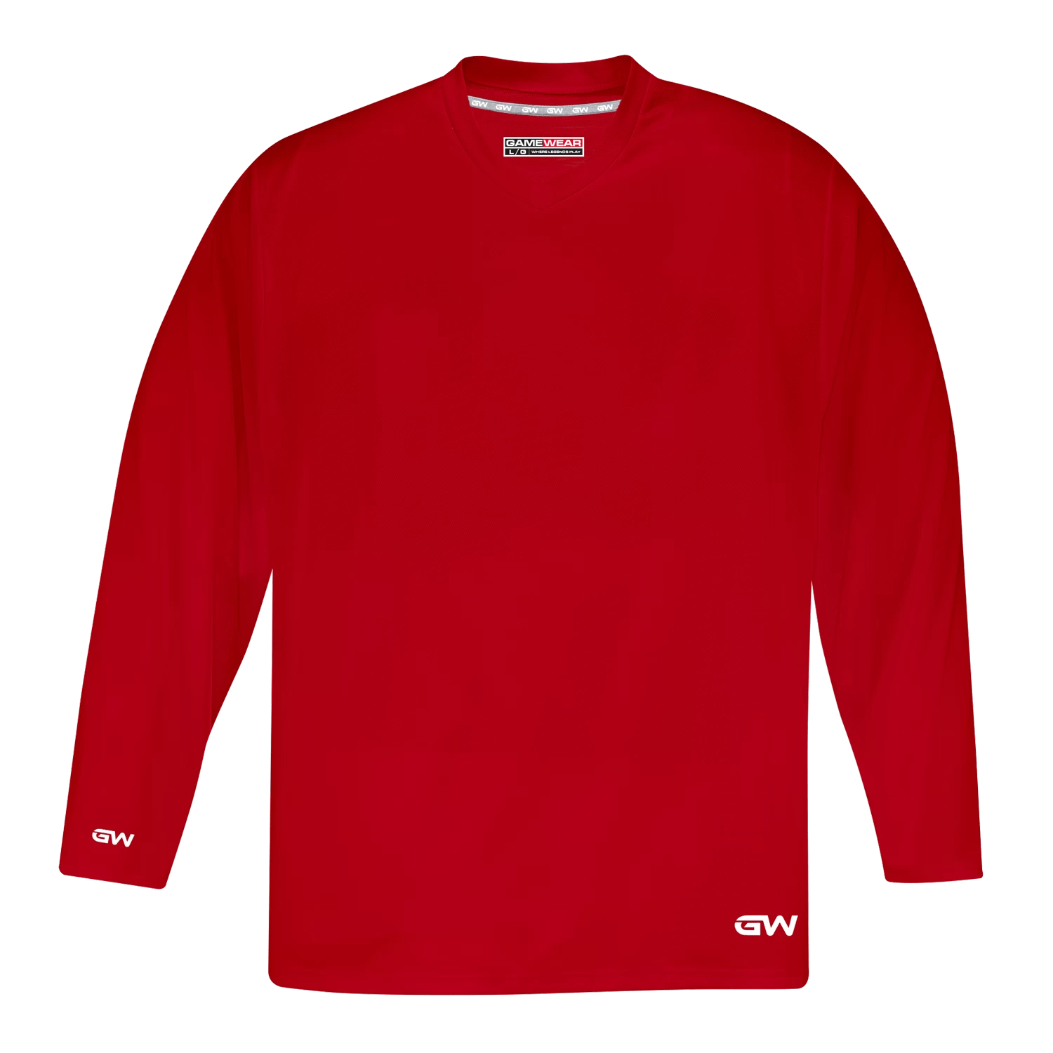 GameWear GW5500 ProLite Series Junior Hockey Practice Jersey - Red 1 GameWear GW5500 ProLite Series Junior Hockey Practice Jersey - Red