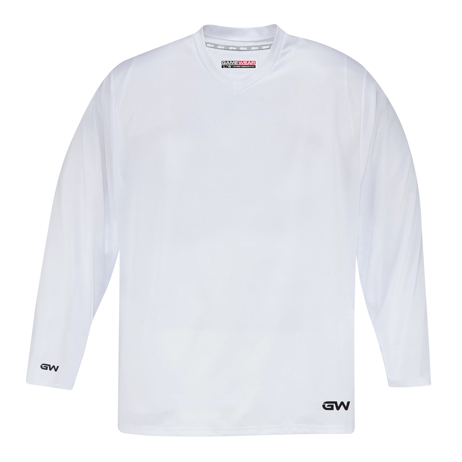 GameWear GW5500 ProLite Series Junior Hockey Practice Jersey - White 1 GameWear GW5500 ProLite Series Junior Hockey Practice Jersey - White