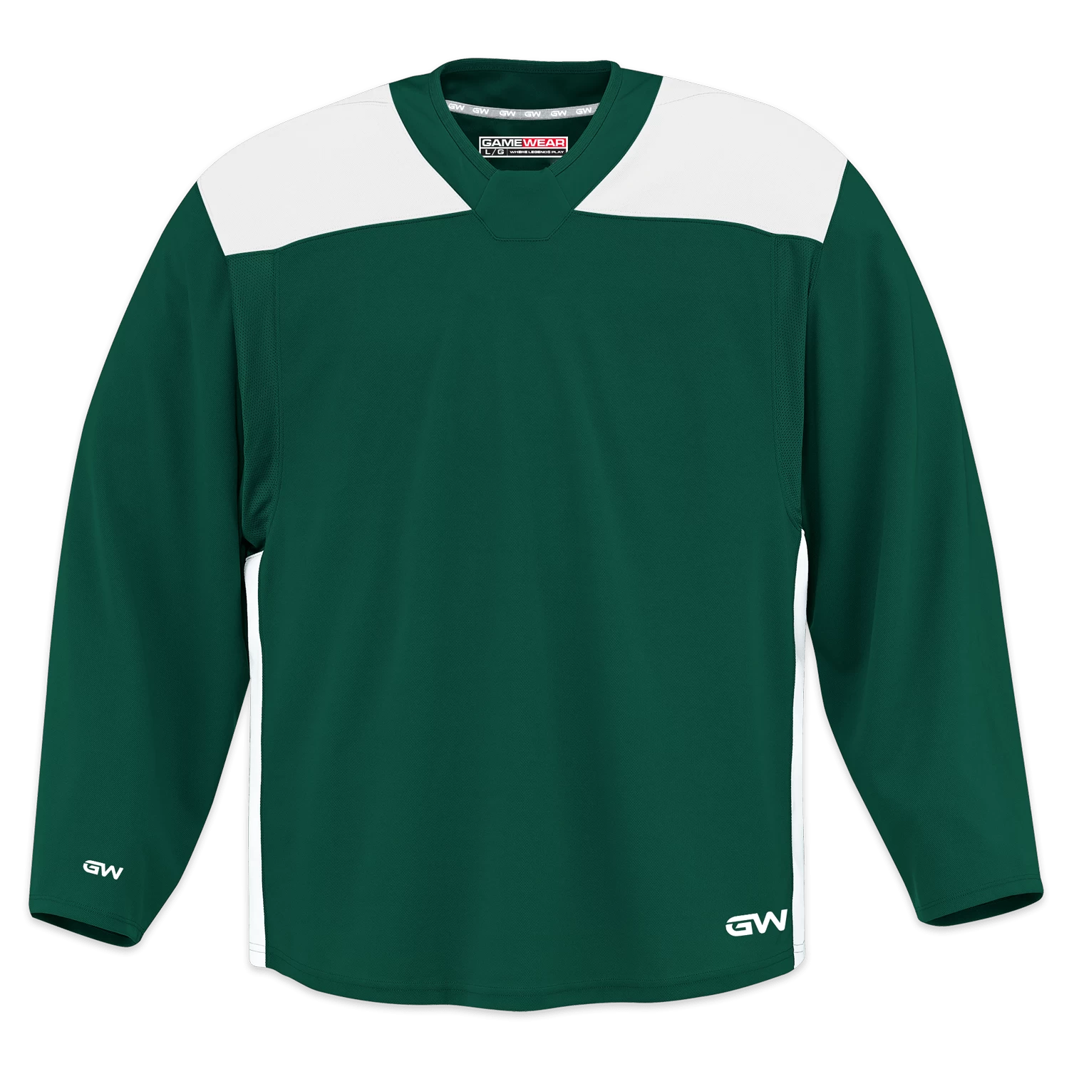 GameWear GW6500 ProLite Series Senior Hockey Practice Jersey - Dark Green / White 1 GameWear GW6500 ProLite Series Senior Hockey Practice Jersey - Dark Green / White