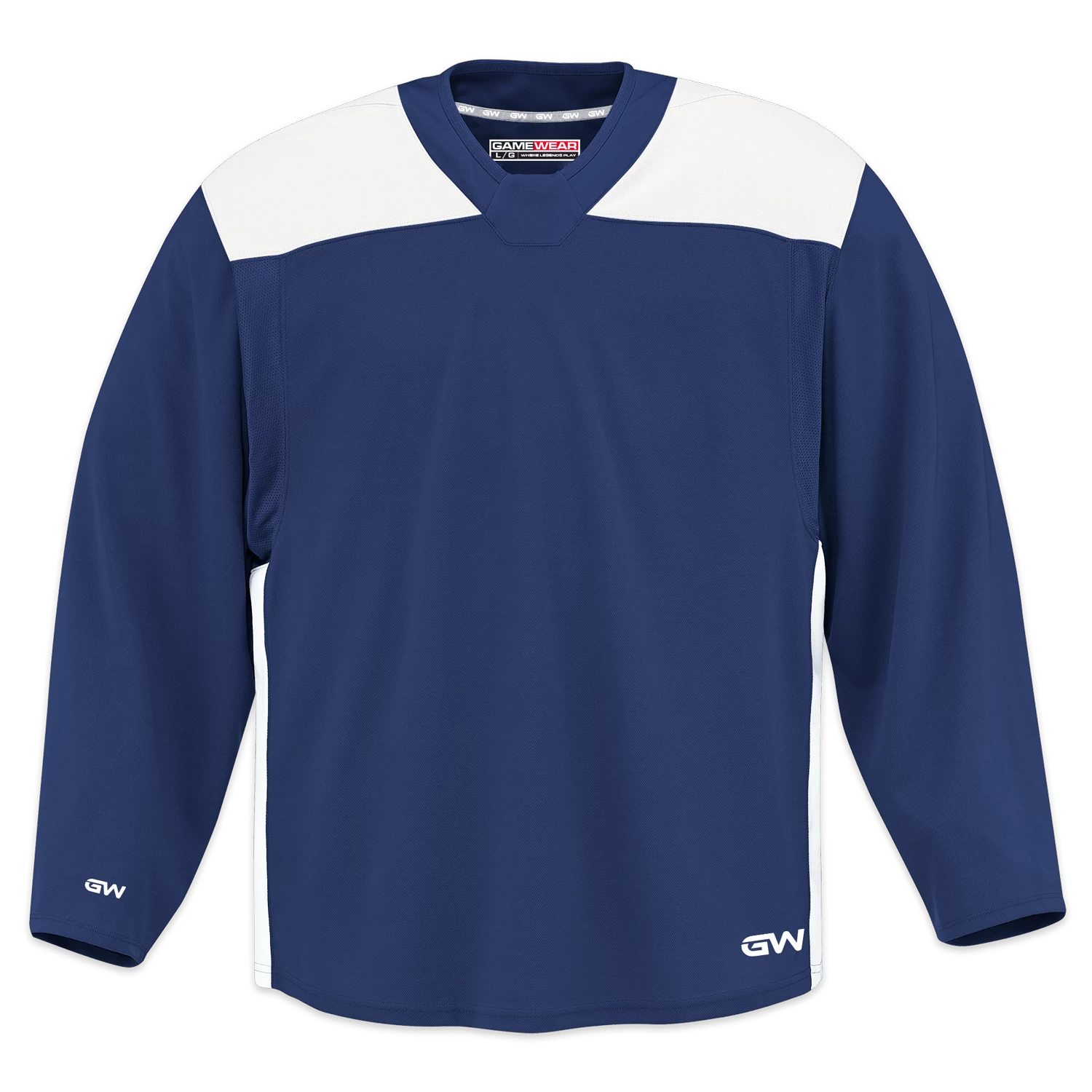 GameWear GW6500 ProLite Series Senior Hockey Practice Jersey - Navy / White 1 GameWear GW6500 ProLite Series Senior Hockey Practice Jersey - Navy / White