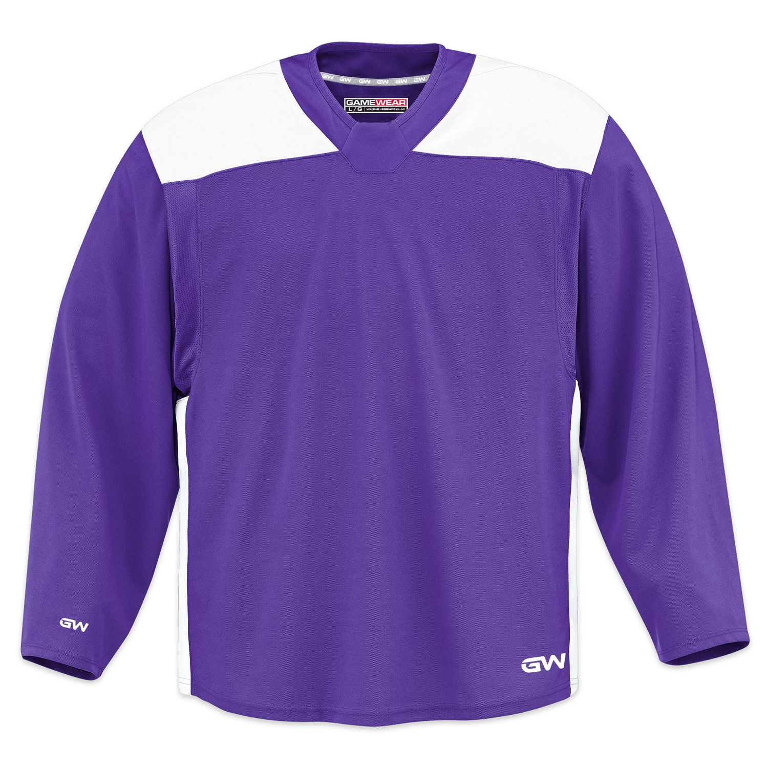 GameWear GW6500 ProLite Series Senior Hockey Practice Jersey - Violet / White 1 GameWear GW6500 ProLite Series Senior Hockey Practice Jersey - Violet / White