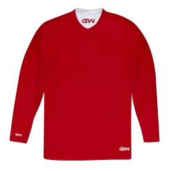 GameWear GW7500 ProLite Series Reversible Junior Hockey Practice Jersey - Red / White