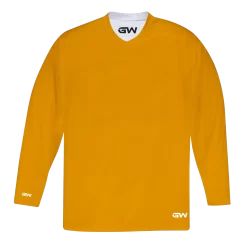 GameWear GW7500 ProLite Series Reversible Junior Hockey Practice Jersey - Yellow / White