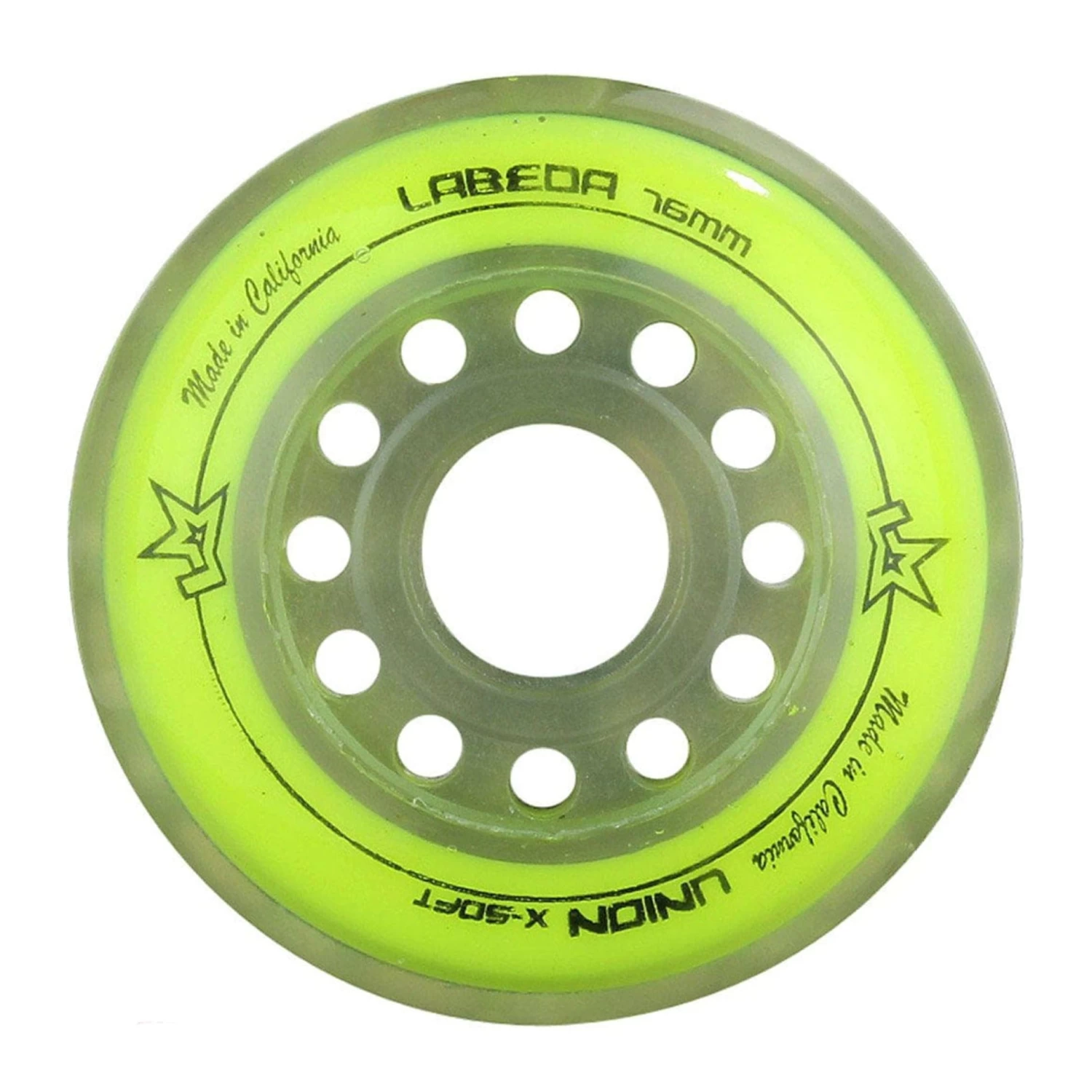 Labeda Union Roller Hockey Wheels - Yellow (76A) 1 Labeda Union Roller Hockey Wheels - Yellow (76A)